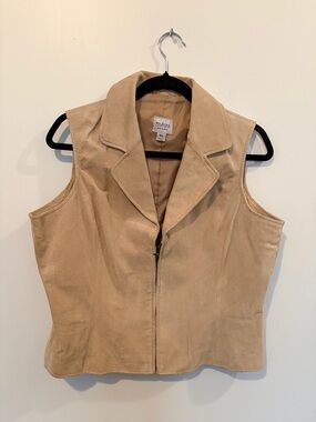 Wilson Leather Maxima Zip-Front Sleeveless Vest - XL